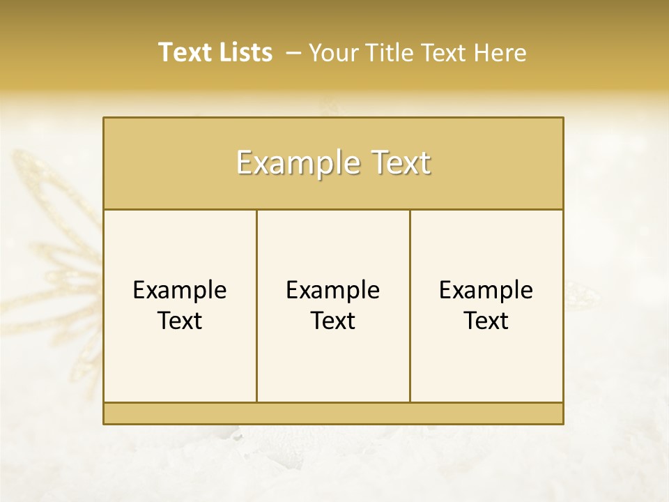 Defocus Silver Snowflake PowerPoint Template