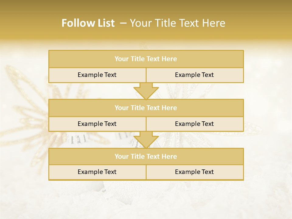 Defocus Silver Snowflake PowerPoint Template