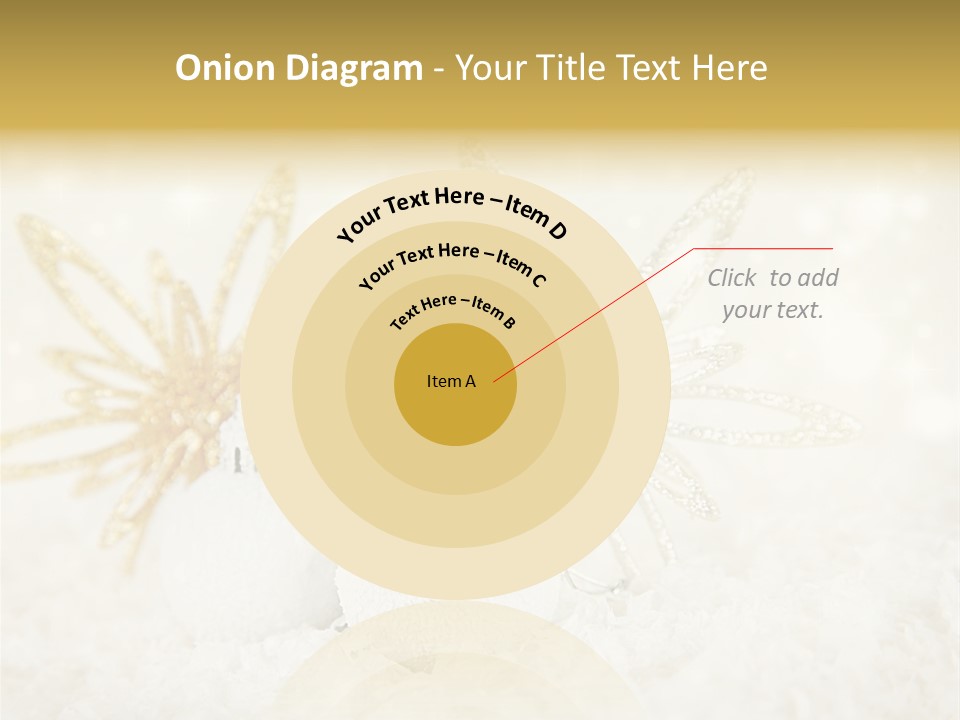 Defocus Silver Snowflake PowerPoint Template