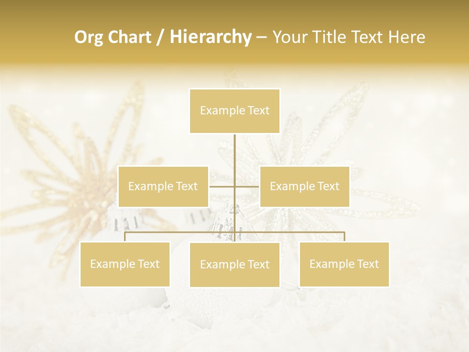 Defocus Silver Snowflake PowerPoint Template