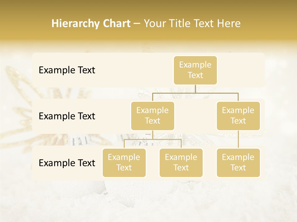 Defocus Silver Snowflake PowerPoint Template
