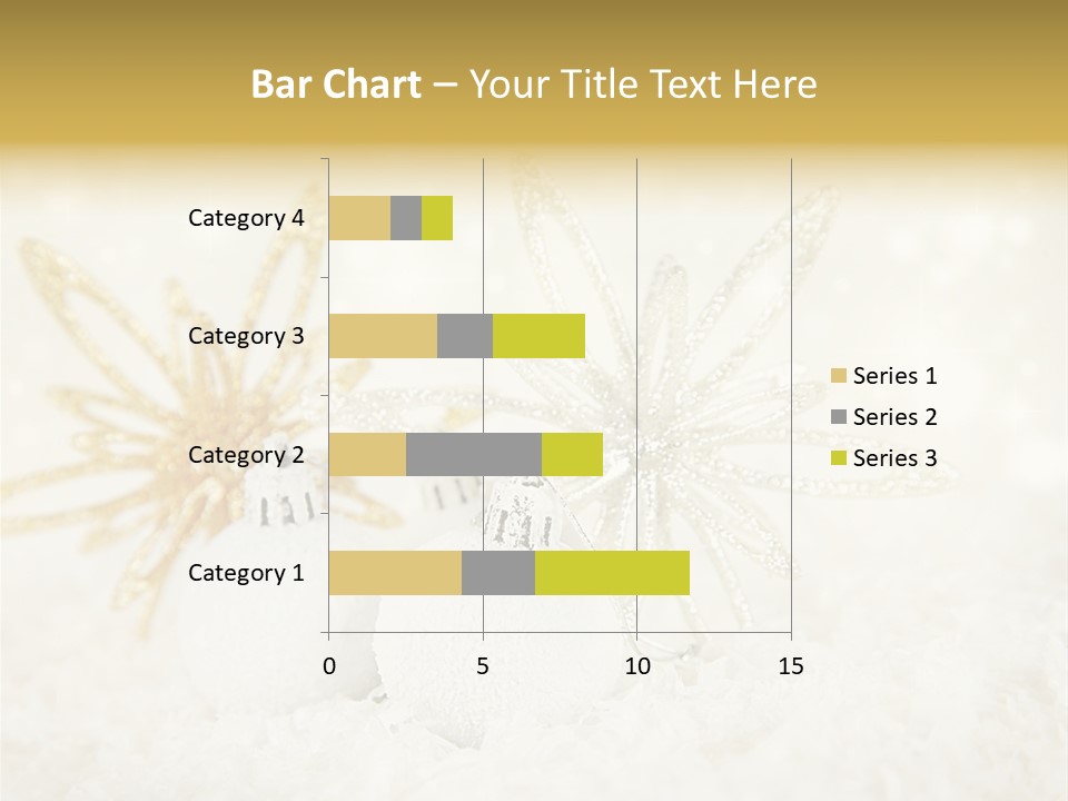 Defocus Silver Snowflake PowerPoint Template