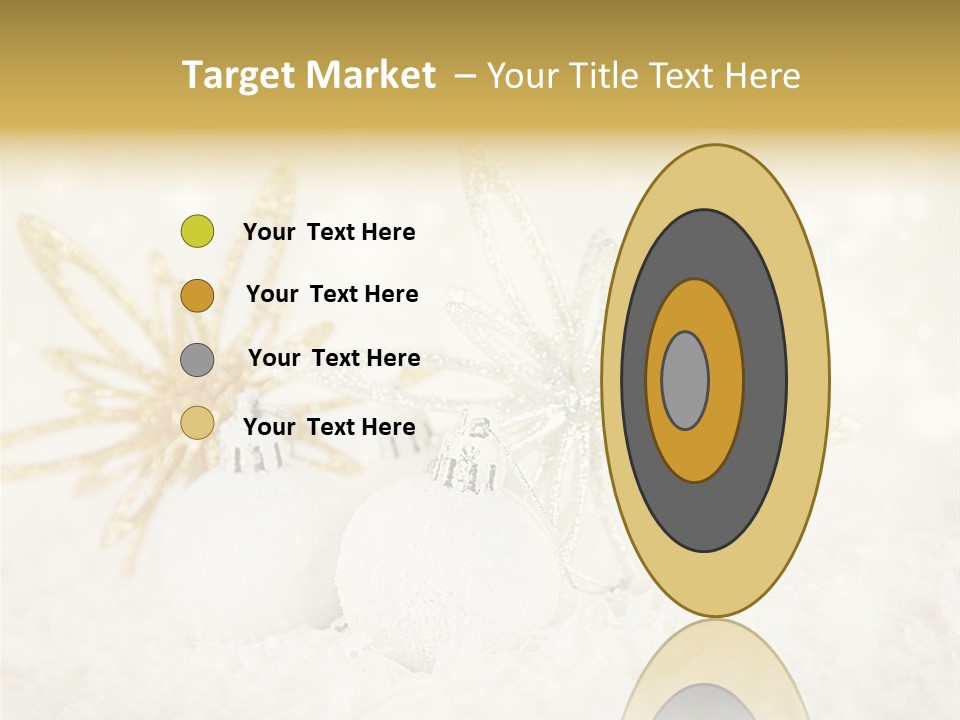 Defocus Silver Snowflake PowerPoint Template