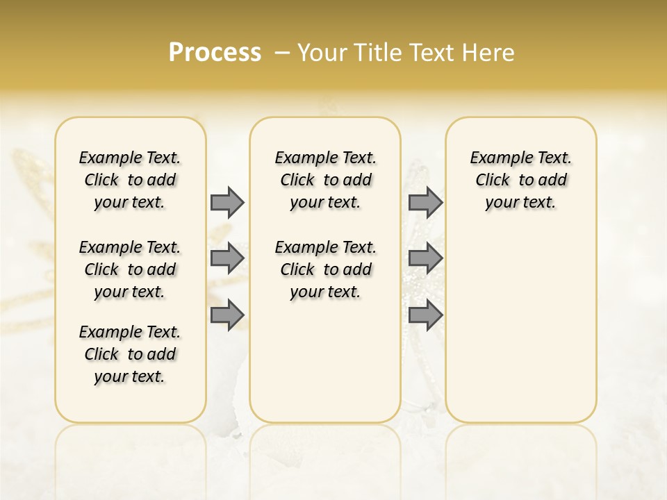 Defocus Silver Snowflake PowerPoint Template
