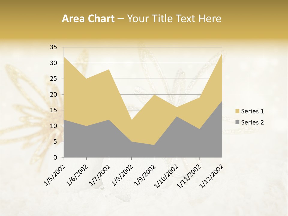 Defocus Silver Snowflake PowerPoint Template