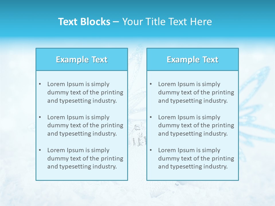 Blue Decoration Sparkle PowerPoint Template
