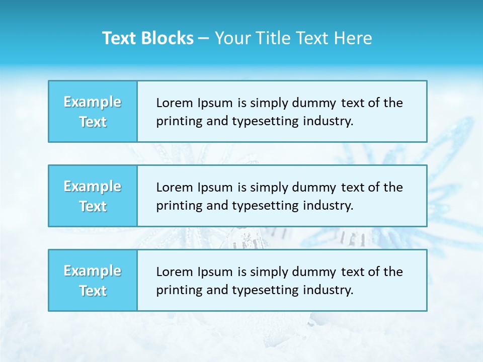 Blue Decoration Sparkle PowerPoint Template