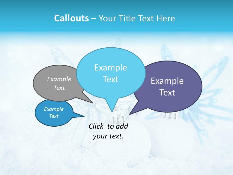 Blue Decoration Sparkle PowerPoint Template