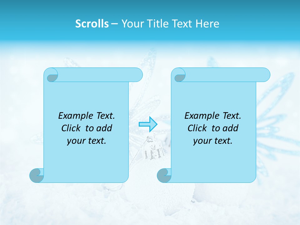 Blue Decoration Sparkle PowerPoint Template