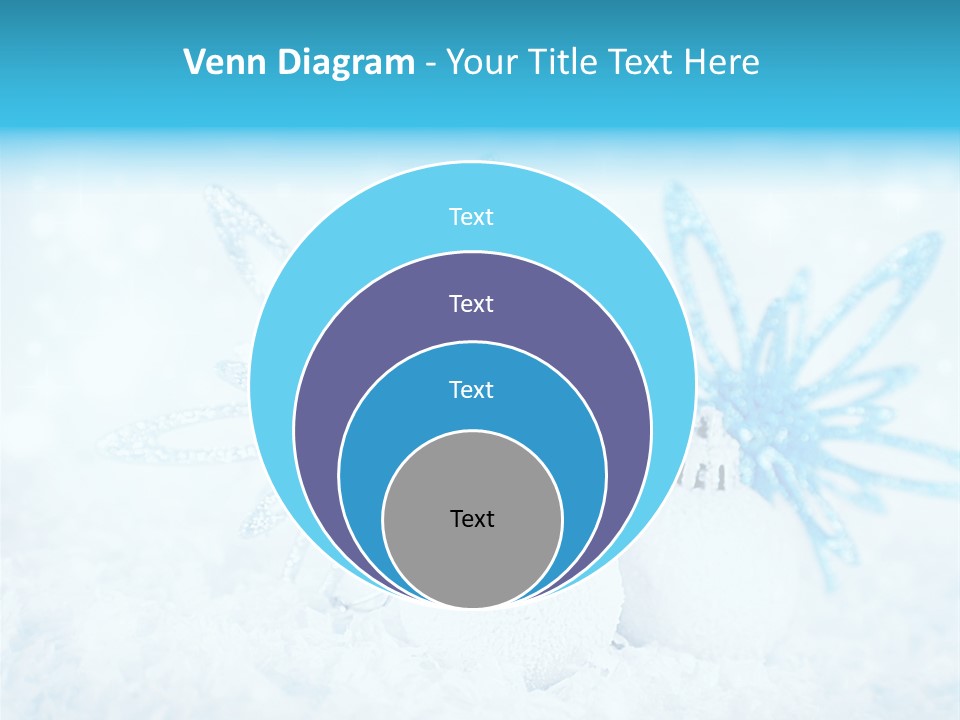 Blue Decoration Sparkle PowerPoint Template