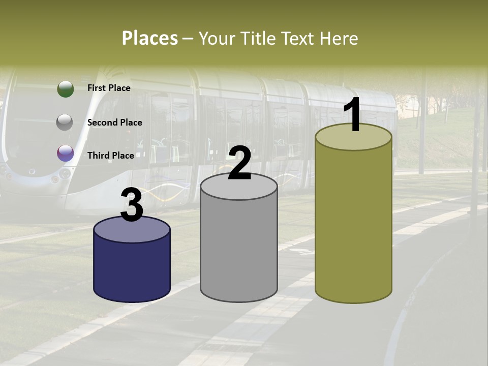 Trolley Cable Car Ecological PowerPoint Template