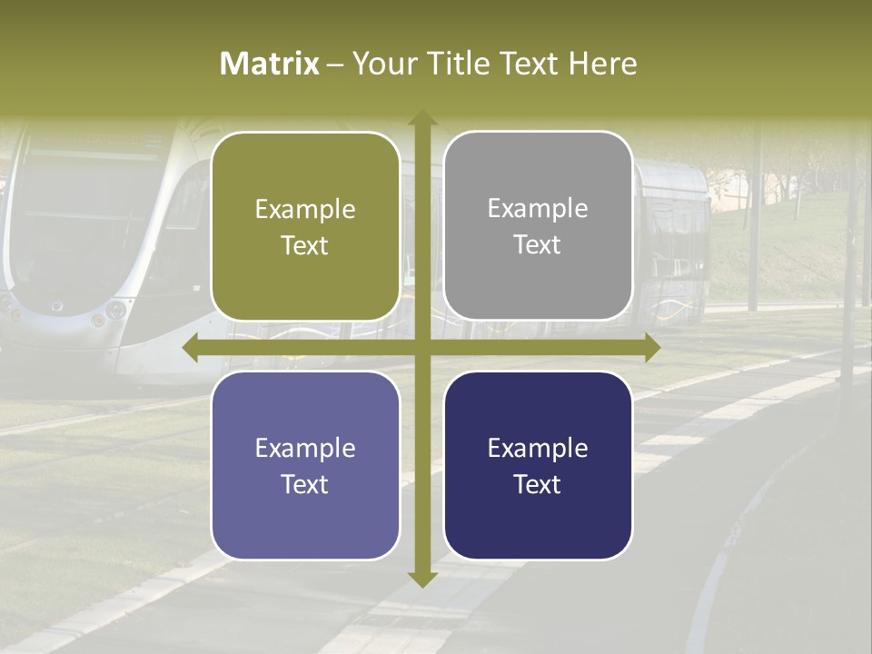 Trolley Cable Car Ecological PowerPoint Template