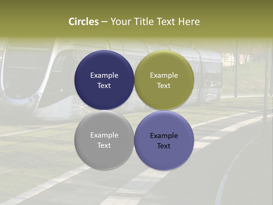 Trolley Cable Car Ecological PowerPoint Template