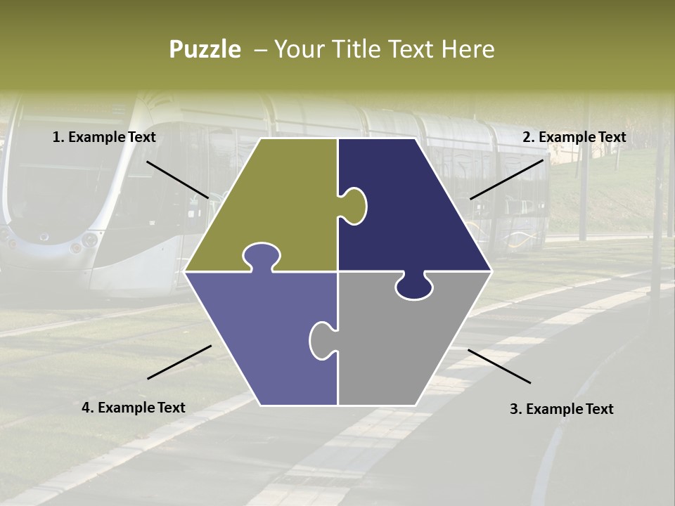 Trolley Cable Car Ecological PowerPoint Template