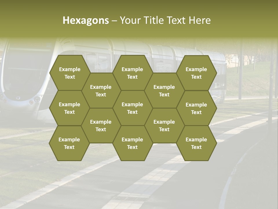 Trolley Cable Car Ecological PowerPoint Template