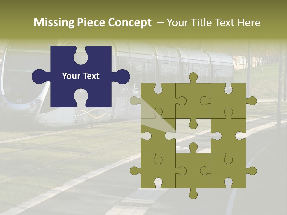 Trolley Cable Car Ecological PowerPoint Template