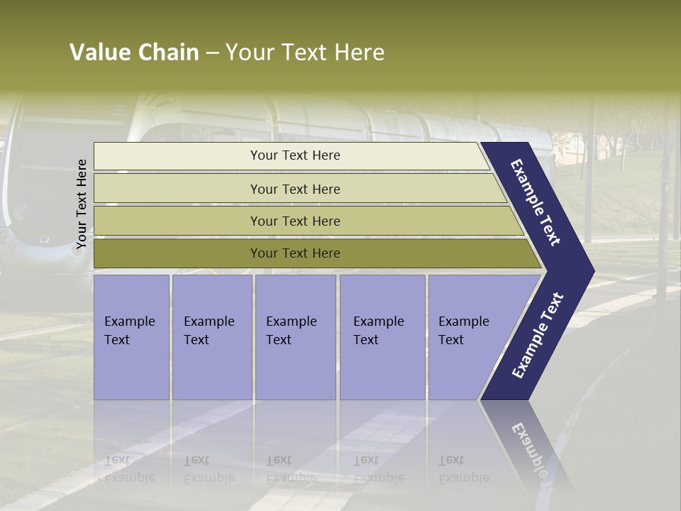 Trolley Cable Car Ecological PowerPoint Template