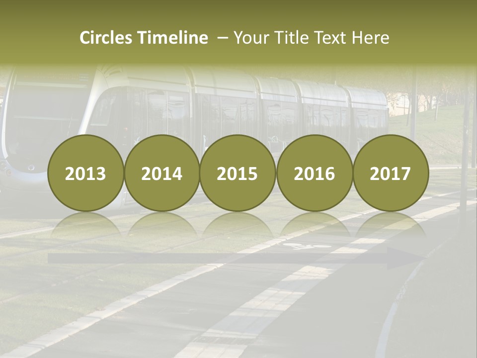 Trolley Cable Car Ecological PowerPoint Template