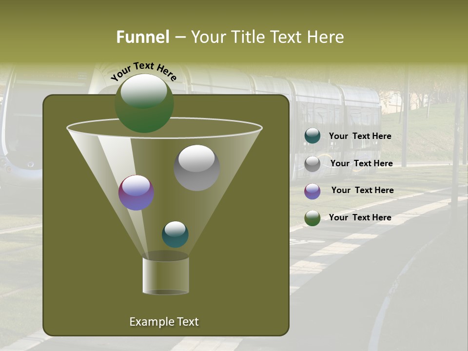 Trolley Cable Car Ecological PowerPoint Template