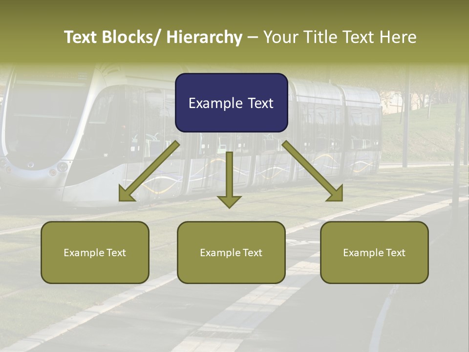 Trolley Cable Car Ecological PowerPoint Template