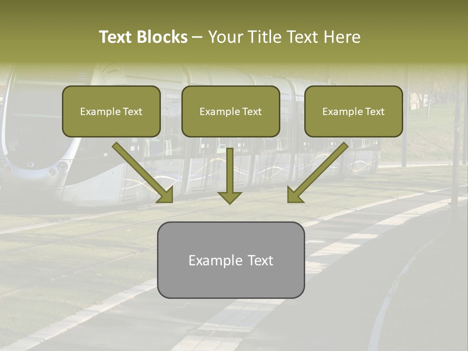 Trolley Cable Car Ecological PowerPoint Template