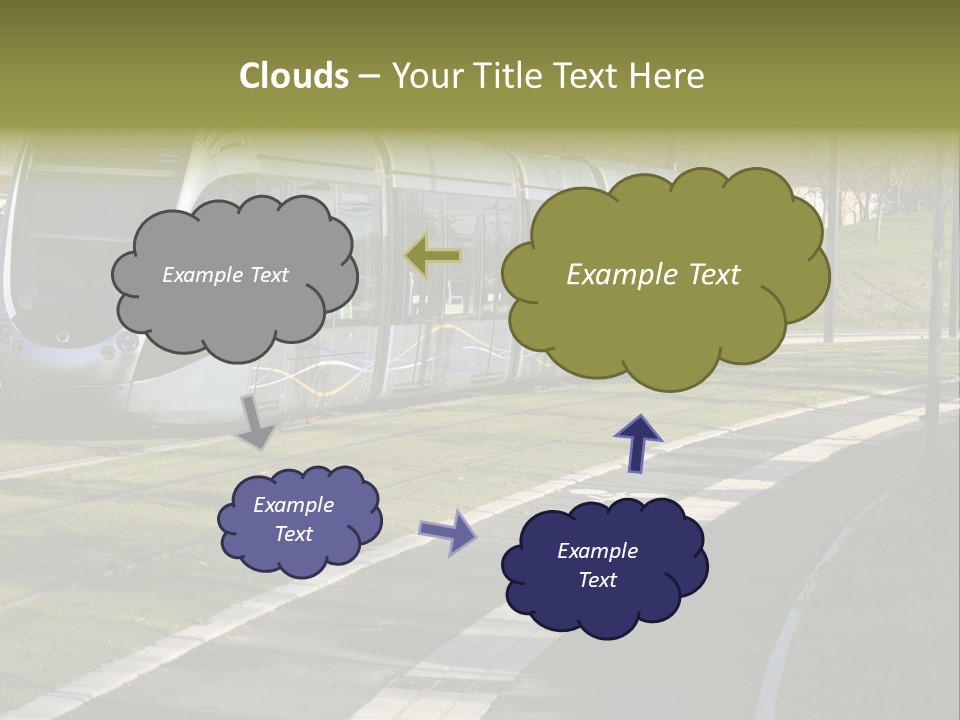 Trolley Cable Car Ecological PowerPoint Template