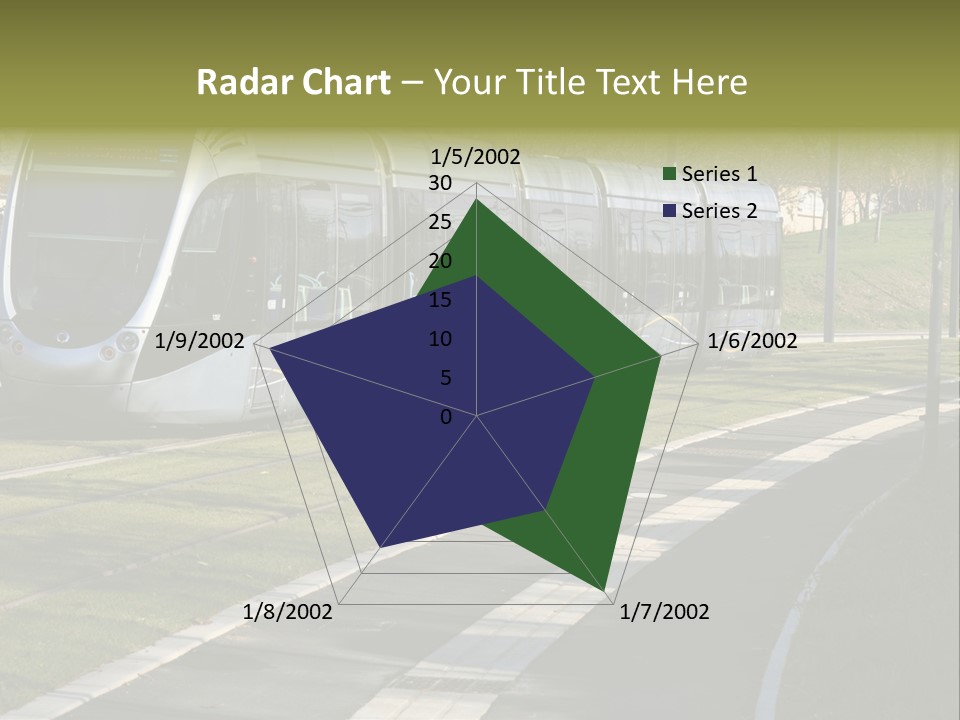 Trolley Cable Car Ecological PowerPoint Template