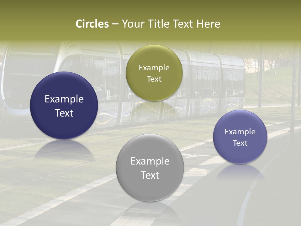 Trolley Cable Car Ecological PowerPoint Template
