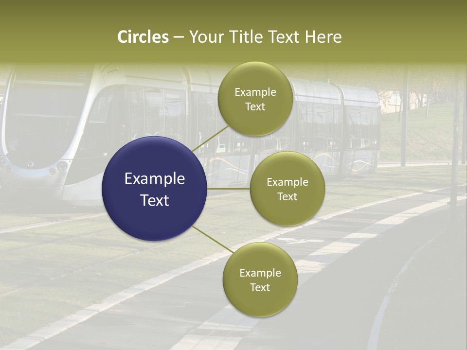 Trolley Cable Car Ecological PowerPoint Template