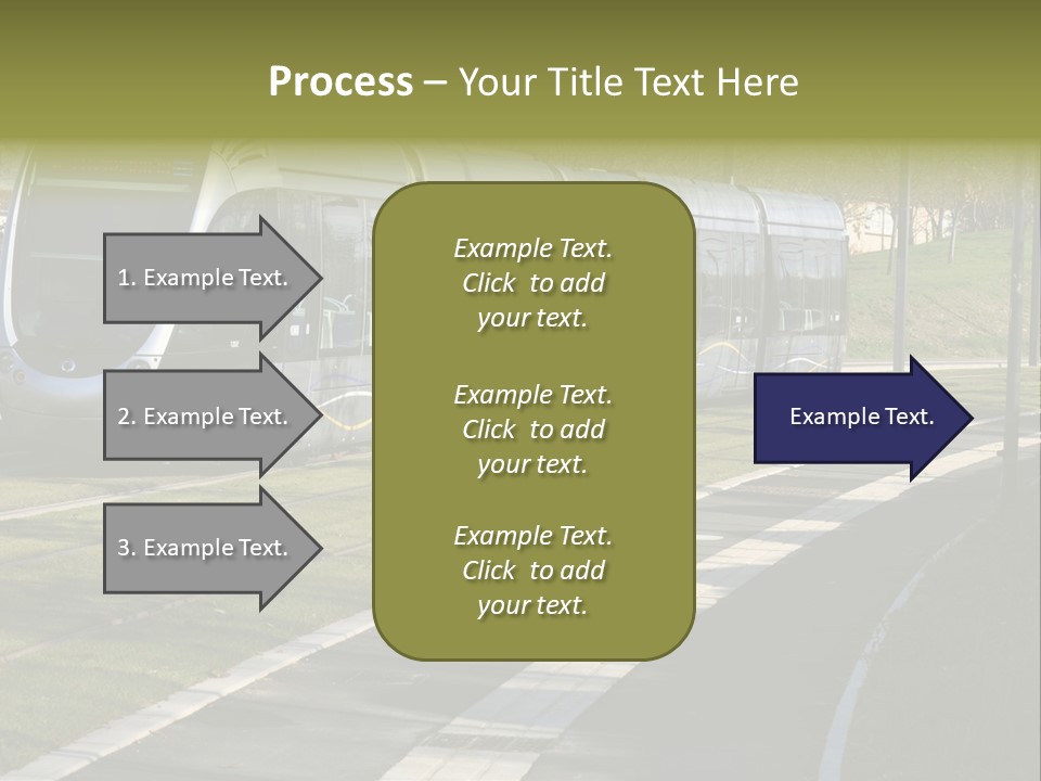 Trolley Cable Car Ecological PowerPoint Template