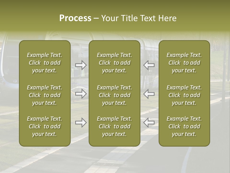 Trolley Cable Car Ecological PowerPoint Template