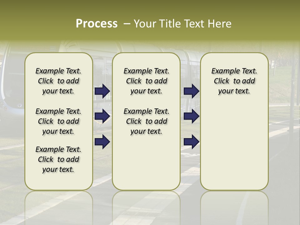 Trolley Cable Car Ecological PowerPoint Template