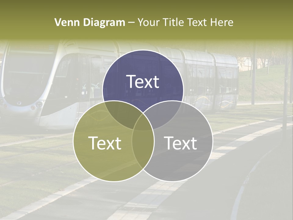 Trolley Cable Car Ecological PowerPoint Template
