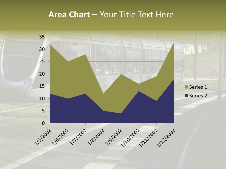 Trolley Cable Car Ecological PowerPoint Template