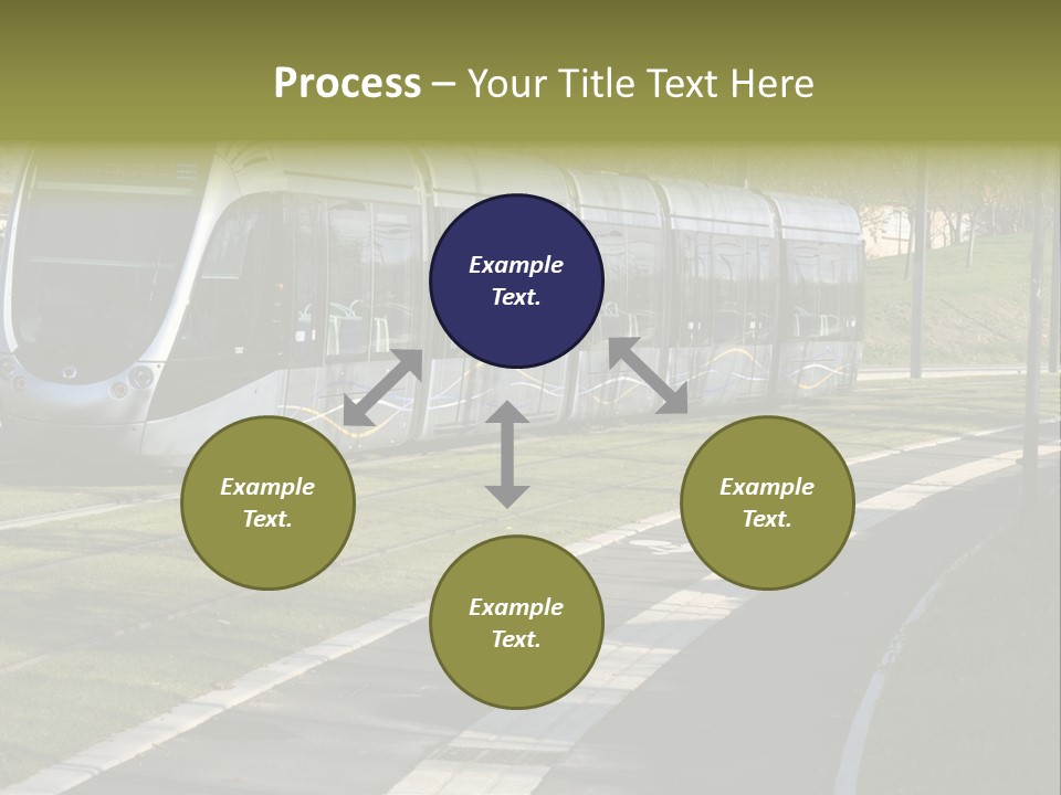 Trolley Cable Car Ecological PowerPoint Template