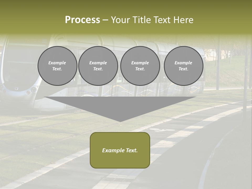 Trolley Cable Car Ecological PowerPoint Template