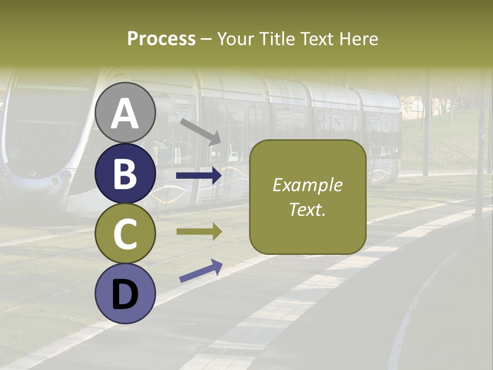 Trolley Cable Car Ecological PowerPoint Template