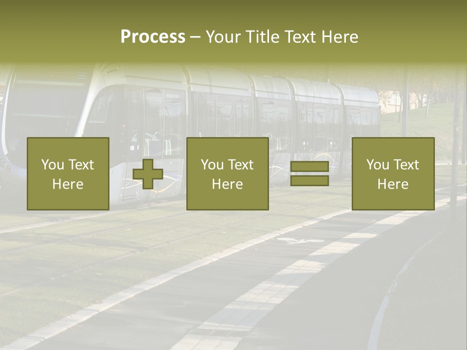 Trolley Cable Car Ecological PowerPoint Template