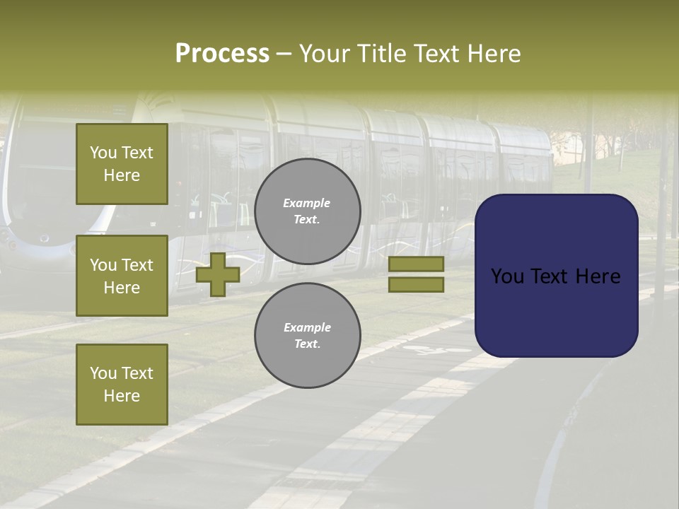 Trolley Cable Car Ecological PowerPoint Template
