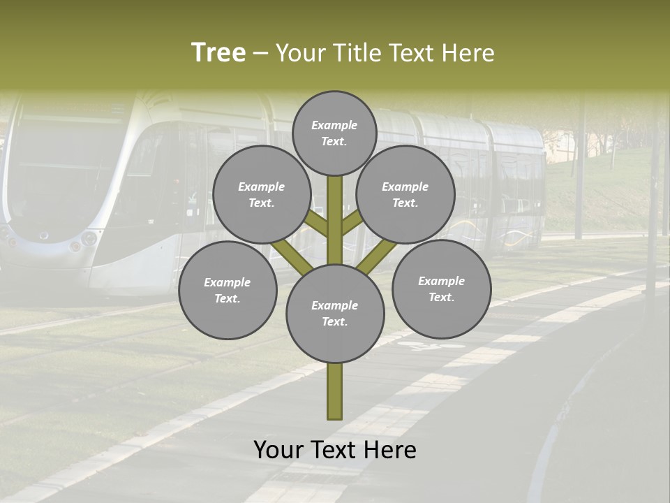 Trolley Cable Car Ecological PowerPoint Template