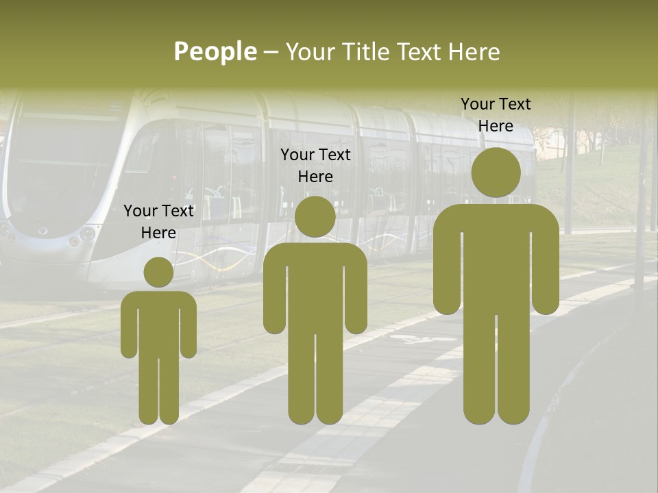 Trolley Cable Car Ecological PowerPoint Template