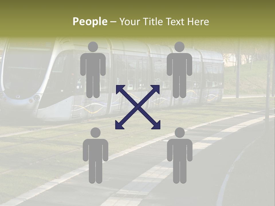 Trolley Cable Car Ecological PowerPoint Template