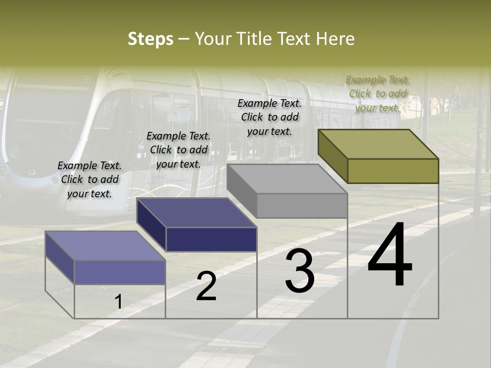 Trolley Cable Car Ecological PowerPoint Template
