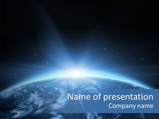 Black Exploration Planet PowerPoint Template