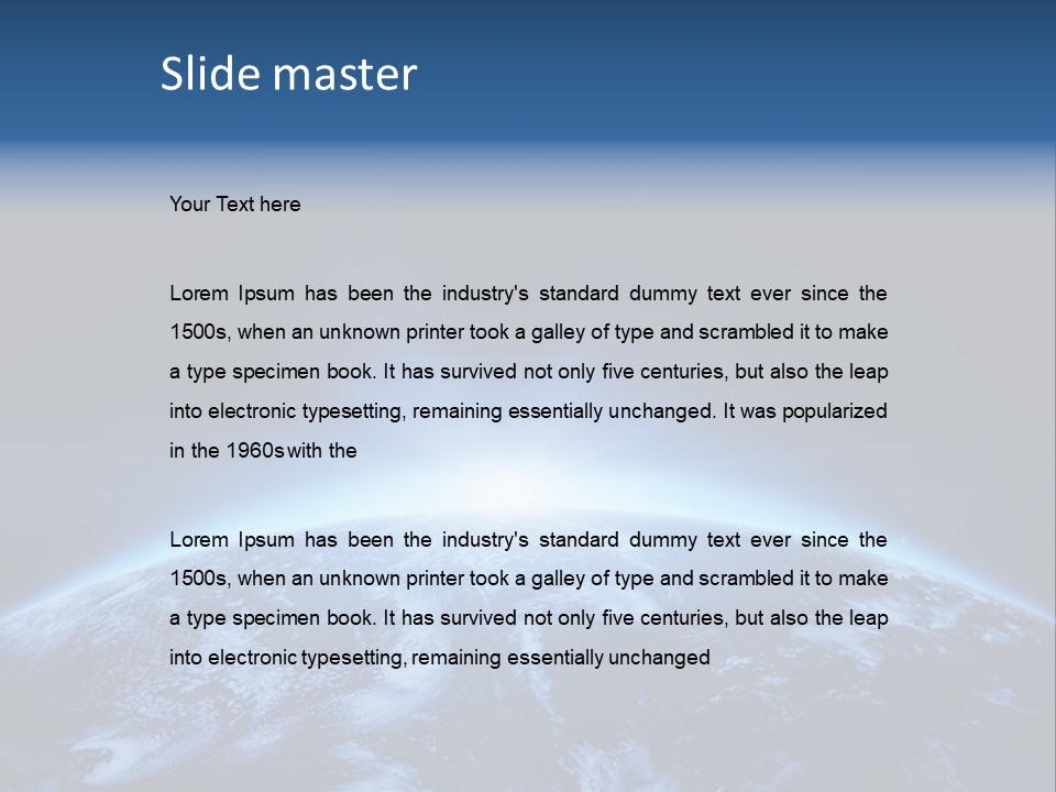 Black Exploration Planet PowerPoint Template