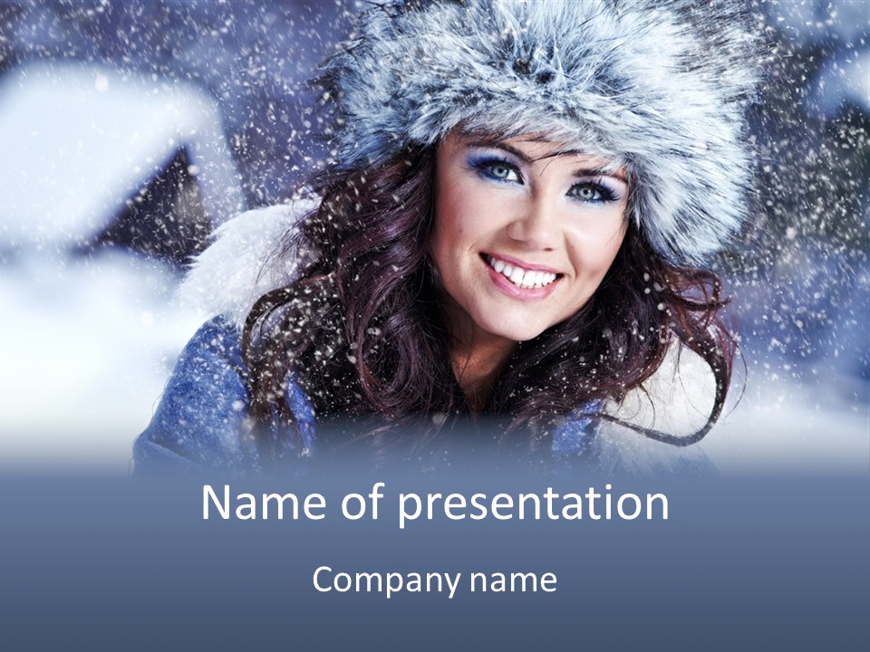 Hair Holiday Close Up PowerPoint Template