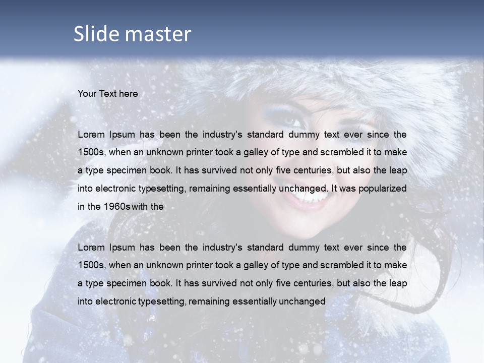 Hair Holiday Close Up PowerPoint Template