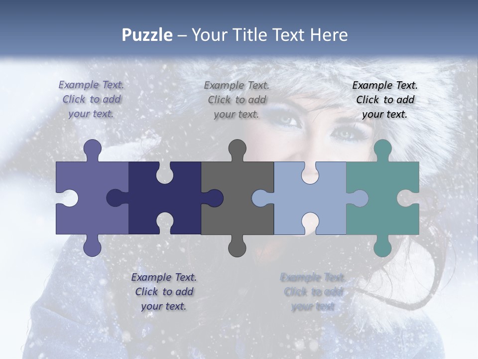 Hair Holiday Close Up PowerPoint Template