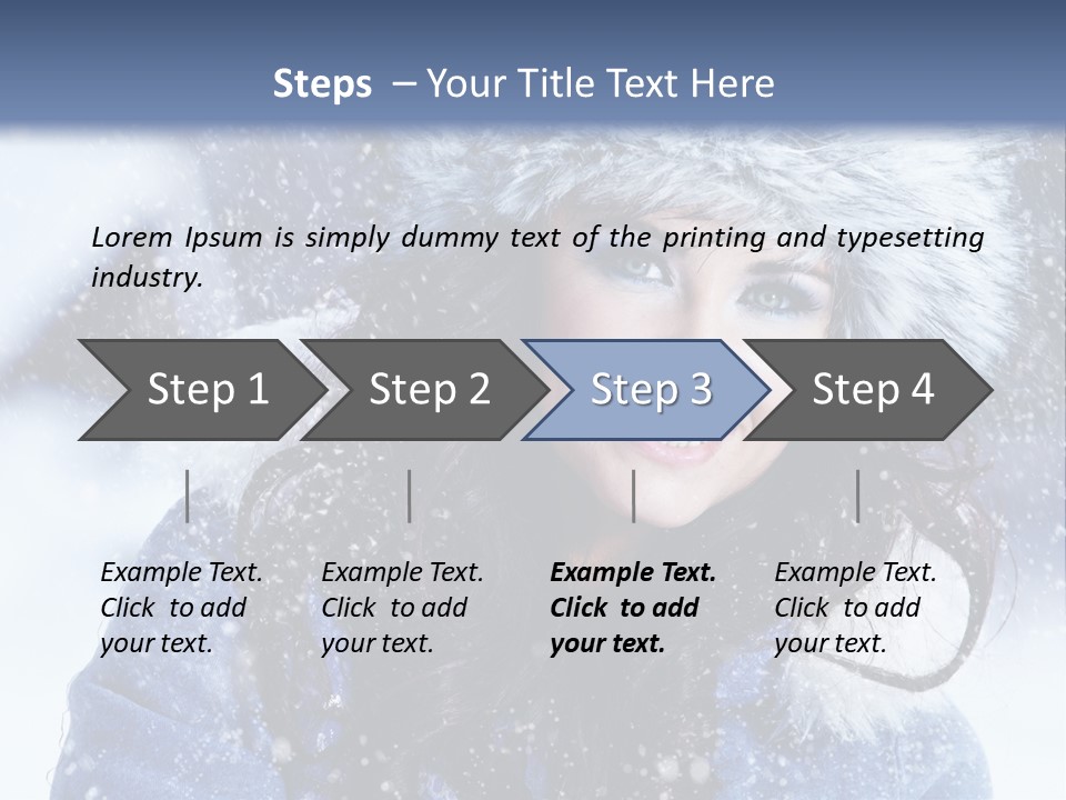 Hair Holiday Close Up PowerPoint Template