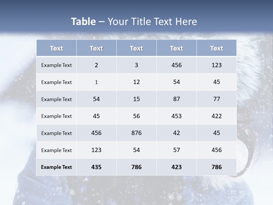 Hair Holiday Close Up PowerPoint Template